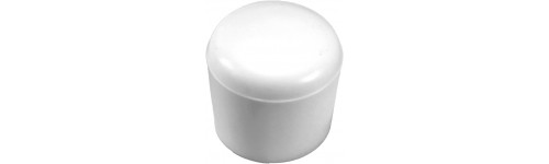 Embout recouvrant rond PVC et PE – Hauteur standard - Blanc