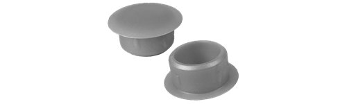 Round colour blanking cover - Grey